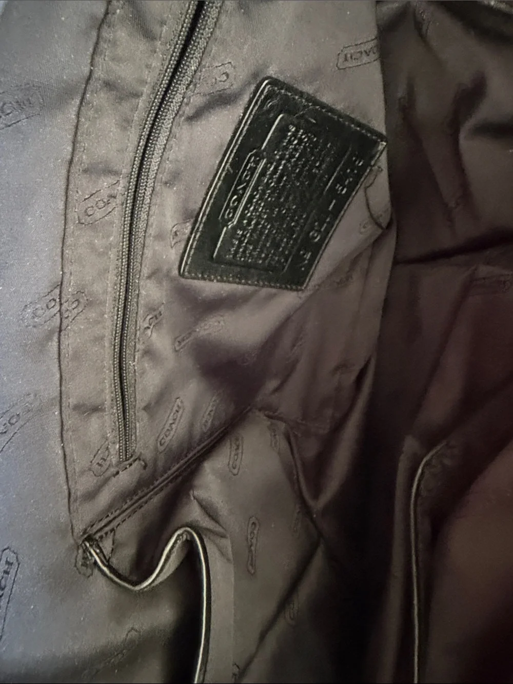 Coach Messenger Bag with Logo Lining
